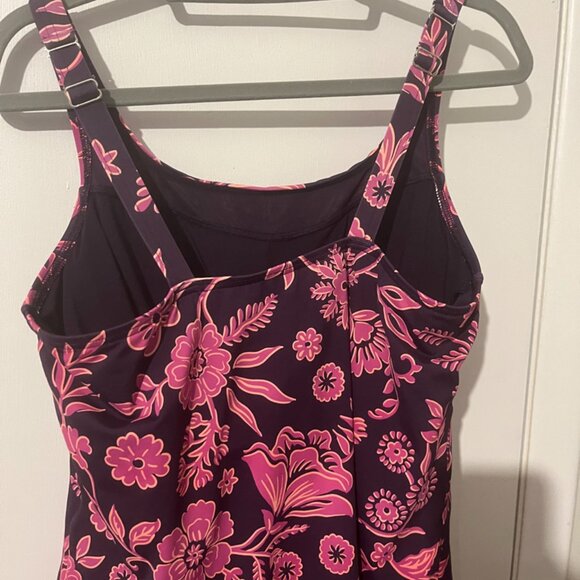 LANDS END TANKINI TOP WITH BRA SZ 14 - Picture 5 of 7